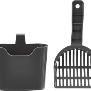 Durable Litter Scoop with Holder for Cat Litter Box, Unscented, 1 Count